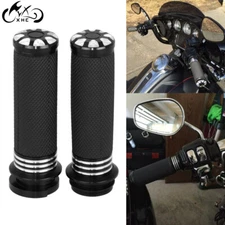 1"Hand Grips For Harley Touring 08+ Ultra Classic Handle Bar Electronic Throttle