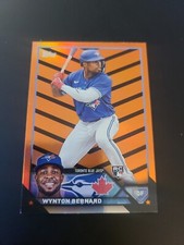 2023 Topps Update Wynton Bernard Orange And Black Halloween SP Foil RC Blue Jays