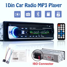 Single 1 Din Car Radio MP3 Player Bluetooth Stereo 12V Head Unit SD/USB/AUX/FM