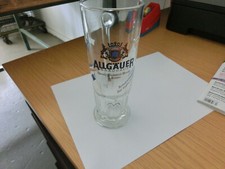 &auml;lterer Glaskrug, Bierkrug vom Allg&auml;uer Brauhaus 0,25 Liter