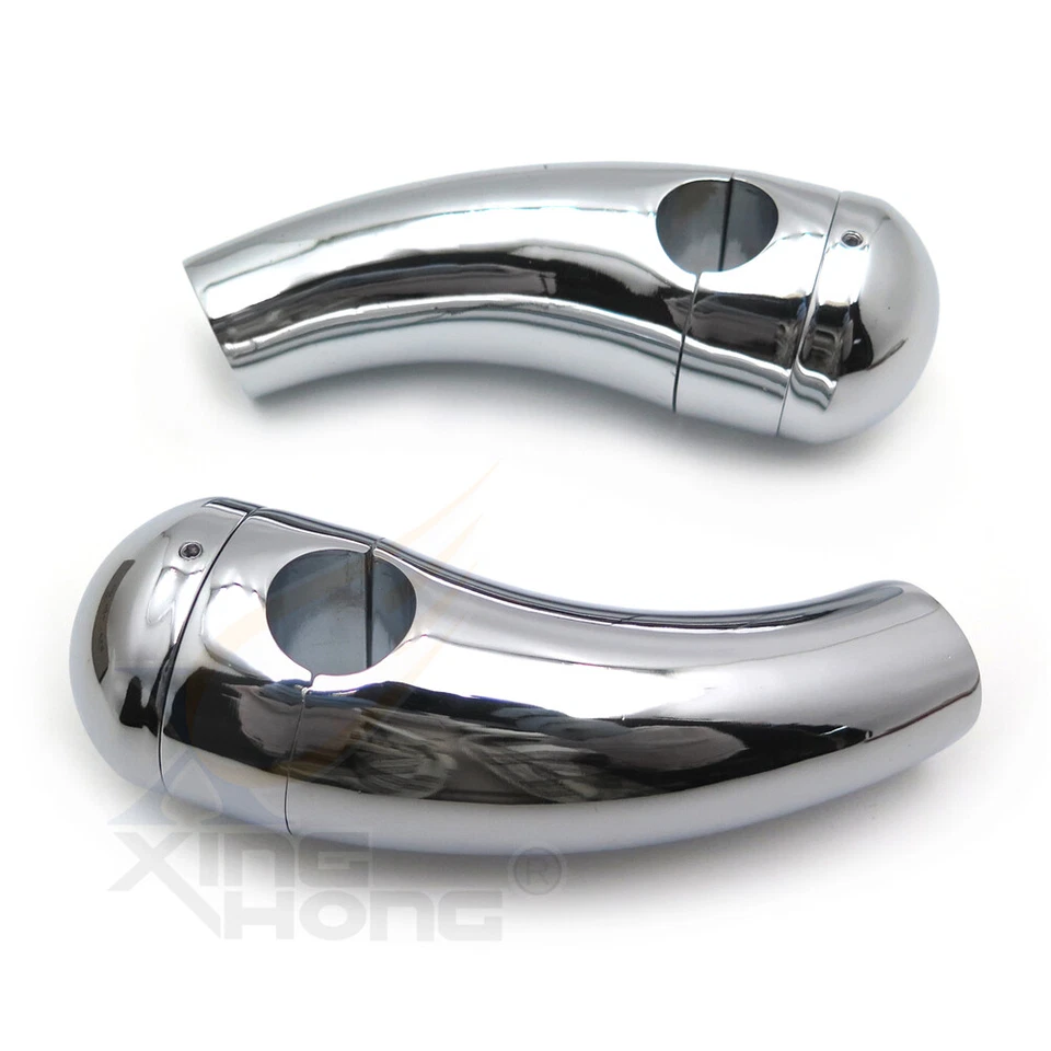 7/8" 22mm Chrome Handlebar Risers Clamp For Honda Harley Yamaha Suzuki Kawasaki - Image 3 of 4