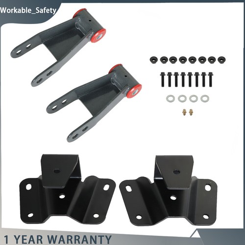 4" Drop Kit Leveling Lowering Shackles Hangers For 1973-1996 Ford F150 F100 - Picture 11 of 11