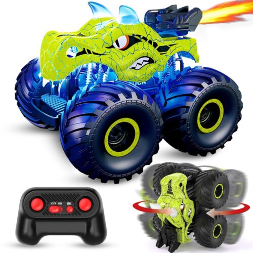 Remote Control Car, 2.4GHz Monster Trucks for Boys Girls with Light, Sound & ...