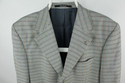 Yves Saint Laurent チェック柄 Vintage Yves Saint Laurent Check Blazer With Golden YSL Brooch