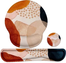 LATEEFAH Mouse Pad with Wrist Rest, 3-in-1 Gaming Mouse Pad, Keyboard Wrist R...