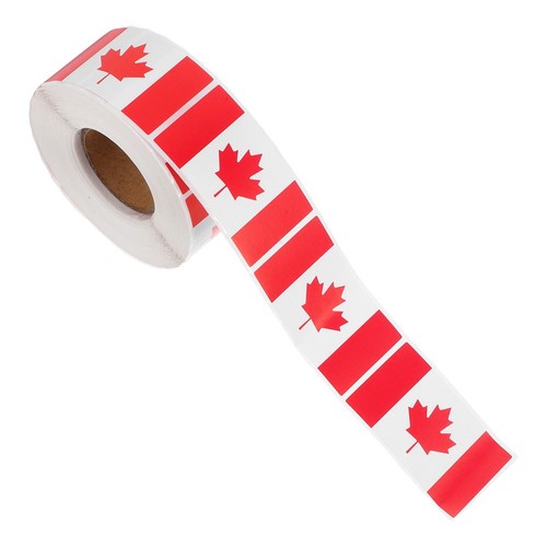 Canadian Flag Sticker Decorative Scrapbook Decals - Afbeelding 10 van 12