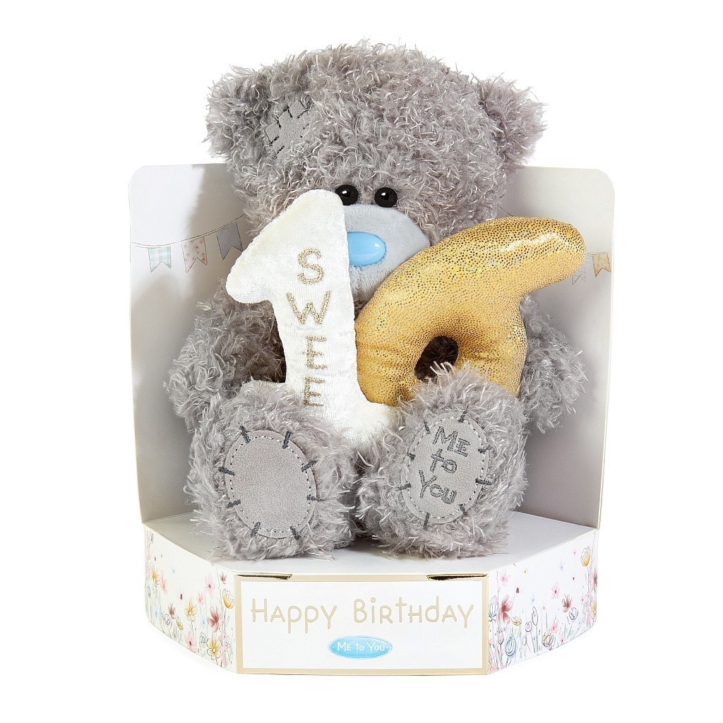ME TO YOU TATTY TEDDIES TEDDY BEAR 7"" 16th BIRTHDAY BEAR - AP701158