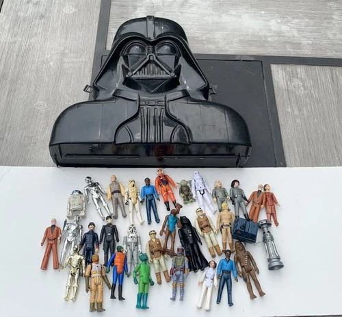 lot of original /1983Kenner Star Wars action fig 1970s vintage concert t-shirt, vintage, single stitch, B+ condition