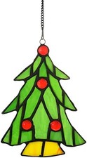 Stained Glass Tree Window Hanging Ornament