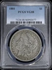 1881-P $1 Morgan Silver Dollar PCGS VG 08