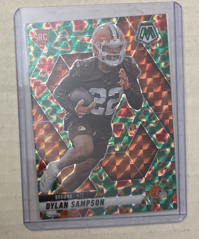 2025 Panini Mosaic Cookie Prizm #355 Dylan Sampson RC SSP