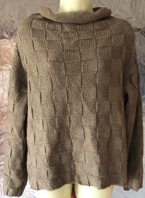 Annette Gortz Pullover M taupe Rollkragen Mohair Mischung Strickpullover Neu ohne Etikett