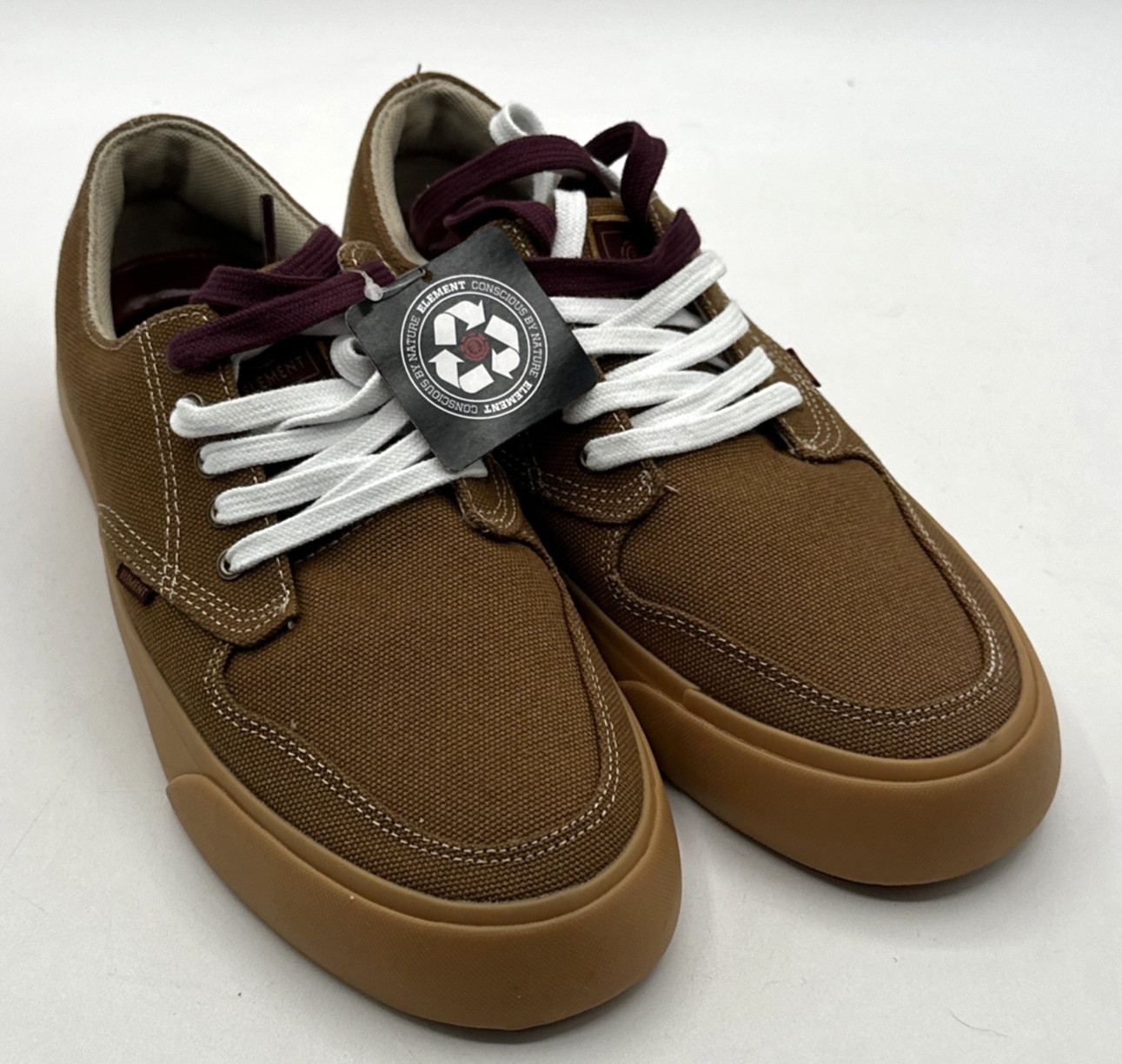 Element Skate Shoes Topaz 3C Brown Gum Soles, Men&rsquo;s 7 New 