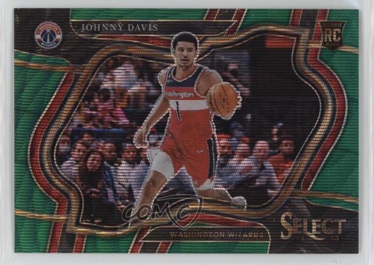 2022 Panini Select Courtside Green Wave Prizm 34/50 Johnny Davis Rookie RC 07mp