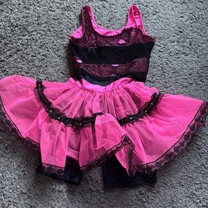 Revolution Girls Dancewear Outfit dress, size MC - EUC!