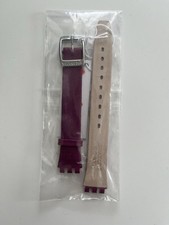 Swatch AYSS330 Justwine Burgundy / Purple Leather Strap