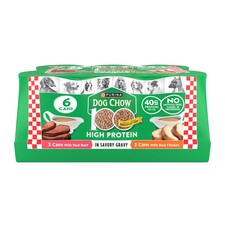 Purina Dog Chow Wet Dog Food, Beef & Chicken, 13 oz (6 Pack)
