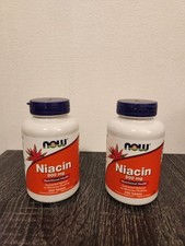 Now Foods Niacin 500 mg 250 Tablets GMP Quality Assured, Best by 2/2028