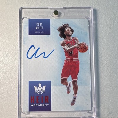 2019-20 Panini Court Kings Heir Apparent Ruby RC Auto Coby White /99 Bulls