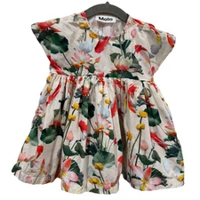 Molo Baby Dress Size 6-9 Months (68) Floral Elegant Fancy Girl Floral