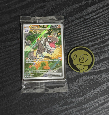 SEALED Tyrunt 070 Mega Evolution Black Star Promo Plus Zygarde Coin POKEMON A