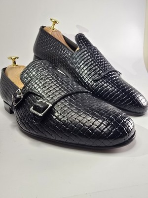 Pollini Mocasso Black Leather -39/40/41/42/43/44/45/46 New - Made in Italy