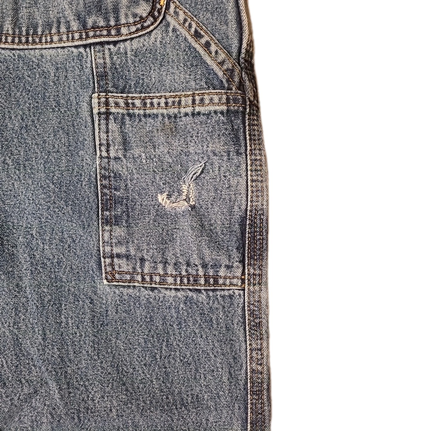 Carhartt B13DPS Jeans Mens 42x36 Original Dungaree Carpenter Cargo Logger Blue thumbnail 10