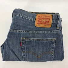 Levi's 569 Baggy Jeans Mens 36x30 Blue Pants Medium Wash Loose Faded Relaxed Fit