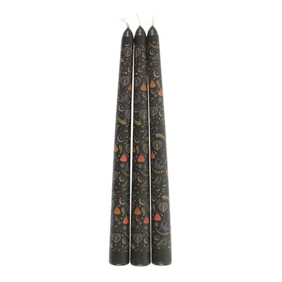 Something Different - ''Midnight'' bedruckt, Konische Kerze (3er-Pack) (SD10672)