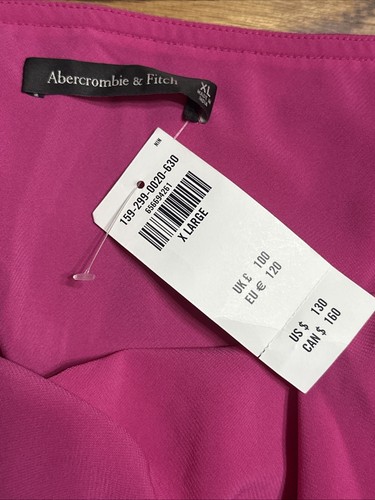 Maxi abito donna Abercrombie & Fitch con volant nuovo con etichetta XL bellissimo! Q22 - Foto 4 di 10