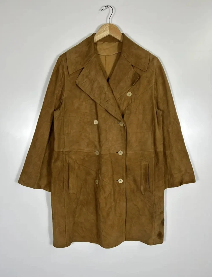 Loewe 🔥 Old Money Loewe Leather Double Breast Coat Jacket - Image 2 of 4