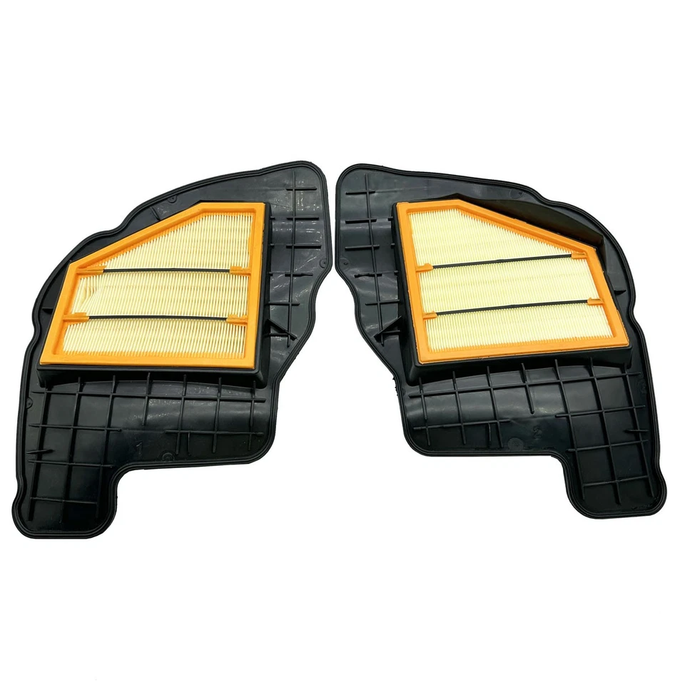 Nuevo par de filtros de aire del motor izquierdo y derecho para BMW 550i 650i 750i 750Li X5 X6 4,4 L Foto 2 de 4