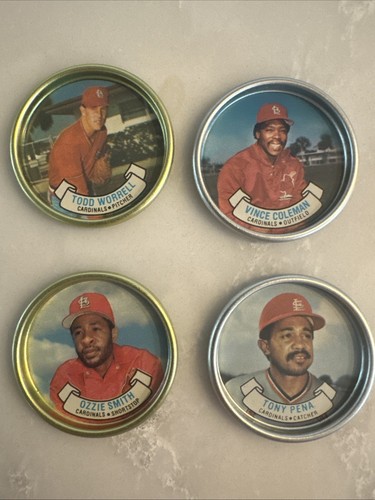 1987 Topps Coins St. Louis Cardinals Ozzie Smith Todd Worrel Peña Coleman
