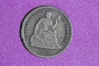 Estate Find 1863 S Seated Liberty Half Dime #K59478