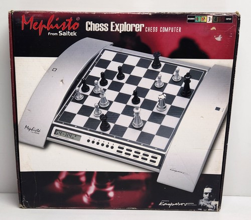 Saitek Mephisto Chess Explorer Chess Computer - TESTED w/Box Free Shipping