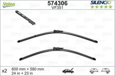 Valeo 574306 Silencio VF351 Front Wiper Blade Set Spoiler 600mm 580mm 24" 23"