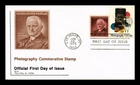 DR JIM STAMPS US COVER PHOTOGRAPHY GEORGE EASTMAN FDC COMBO RJT FULTON