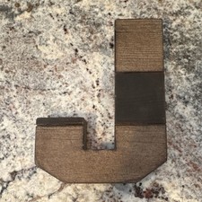 Wooden Letter J Brown Nursery Wall D cor Numbers Letters Theme