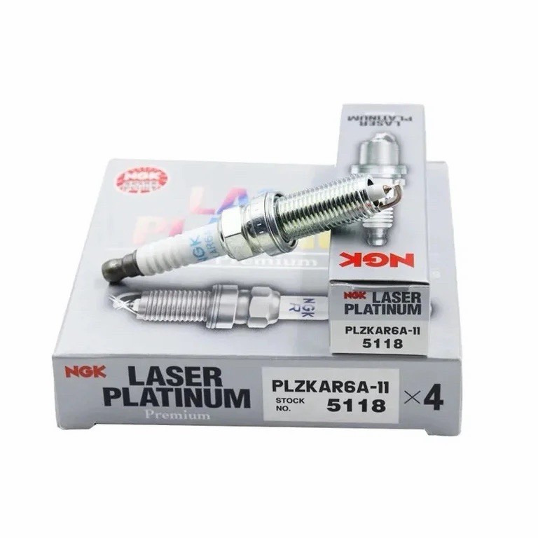 NGK PLZKAR6A-11 5118 Laser Platinum Spark Plugs 4 Pack NEW OEM