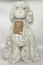 DEMDACO Heartfelt Hugs 17.5" Weighted Super Soft Plush Animal Gray Lamb NEW