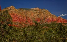 1 30" X 20" HDR Fine Art Metal Print Photograph of Stunning Red Sedona Mountain