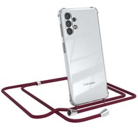 FüR Samsung Galaxy A32 5G HandyhüLle Zum UmhäNgen Kordel Tasche Kette Case Rot