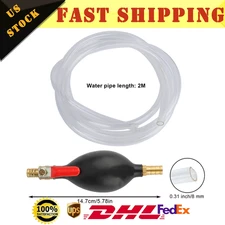 Hand Pump Siphon Pump Gasoline Siphone Hose Gas Oil Water Fuel Transfer NEW