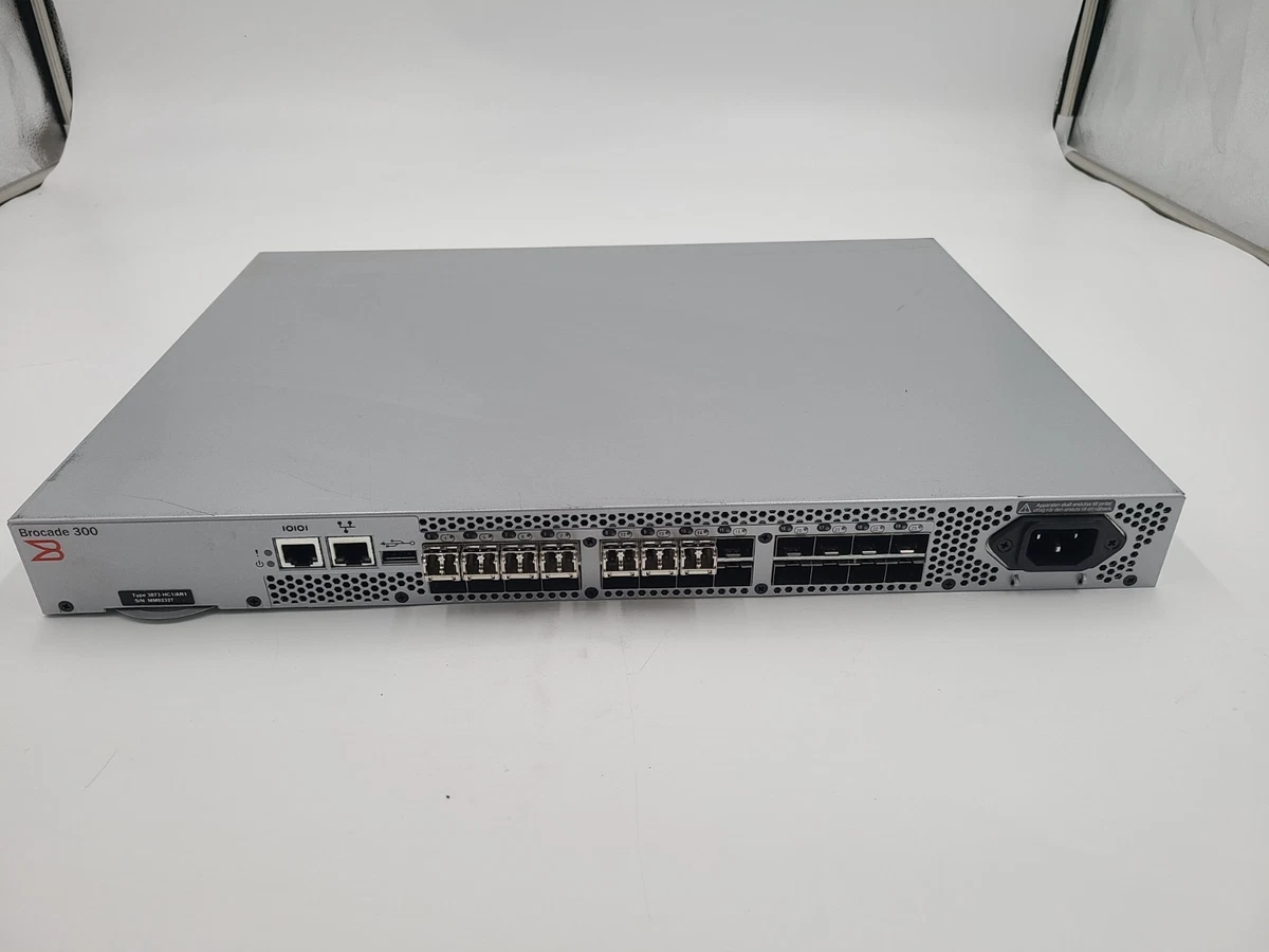 Switch Brocade 300 Fibre Channel – 24 Ports – Autonome, Optique FC – Occasion