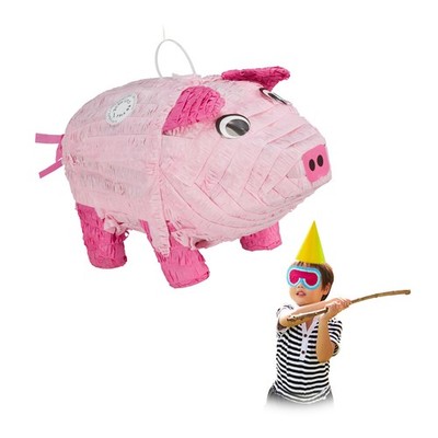 Pinata schwein Rosa Glücksschwein 2 Stück 180 g Pinata für Kinder Tier-Pinata