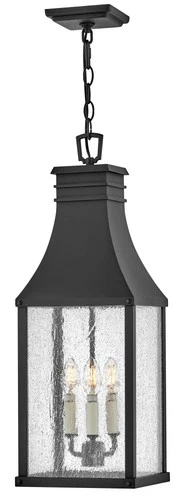 Hinkley Lighting 17462 Beacon Hill 3 Light 9"W Outdoor Taper - Black - Picture 2 of 3