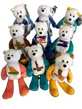 Lot of State Quarter Beanie COIN BEARS Limited Treasures 9 states Vintage