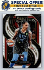 2025 Panini Select WNBA Brittney Griner White Prizm /99 #112 Atlanta Dream