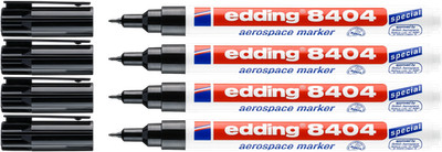 4x edding 8404 Aerospace Marker schwarz
