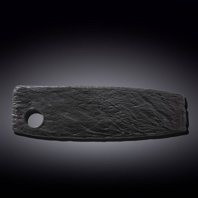 Wilmax - Servierplatte Schwarz - 42 x 13 cm - Kratzfest - WL-661133/A
